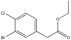 2-(3-溴-4-氯苯基)乙酸乙酯 结构式