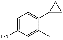 4-CYCLOPROPYL-3-METHYLANILINE 结构式