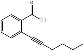 2-(1-己炔基)苯甲酸 结构式