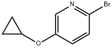 2-溴-5-(环丙氧基)吡啶 结构式