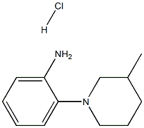 2-(3-甲基哌啶-1-基)苯胺盐酸盐 结构式