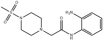 N-(2-Amino-phenyl)-2-(4-methanesulfonyl-piperazin-1-yl)-acetamide 结构式
