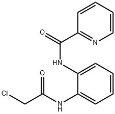 Pyridine-2-carboxylic acid [2-(2-chloro-acetylamino)-phenyl]-amide 结构式