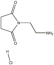 1-(2-氨基乙基)吡咯烷-2,5-二酮盐酸 结构式