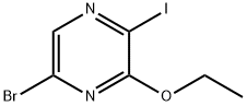 5-溴-3-乙氧基-2-碘吡嗪 结构式