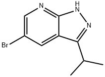 5-溴-3-异丙基-1H-吡唑并[3,4-B]吡啶 结构式