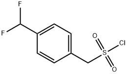 4-(二氟甲基)苯基]甲磺酰氯化 结构式