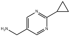 (2-环丙基嘧啶-5-基)甲胺 结构式