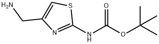 TERT-BUTYL N-[4-(AMINOMETHYL)-1,3-THIAZOL-2-YL]CARBAMATE 结构式
