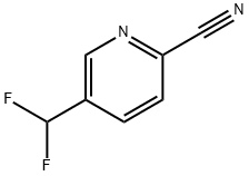 5-(Difluoromethyl)picolinonitrile 结构式