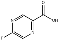 5-FLUOROPYRAZINE-2-CARBOXYLIC ACID 结构式