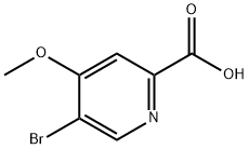 5-溴-4-甲氧基-2-羧酸吡啶 结构式