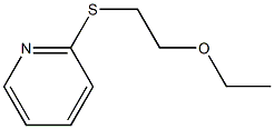 2-(2-ethoxyethylsulfanyl)pyridine 结构式