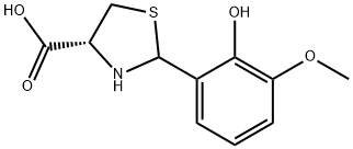 (4R)-2-(2-hydroxy-3-methoxyphenyl)-1,3-thiazolidine-4-carboxylic acid 结构式