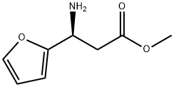 (S)-3-氨基-3-(呋喃-2-基)丙酸甲酯 结构式