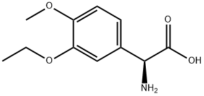 (S)-2-Amino-2-(3-ethoxy-4-methoxyphenyl)acetic acid 结构式