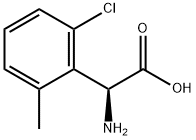 (2S)-2-AMINO-2-(6-CHLORO-2-METHYLPHENYL)ACETIC ACID 结构式
