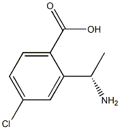 (S)-2-(1-氨基乙基)-4-氯苯甲酸 结构式