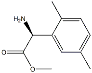 METHYL(2S)-2-AMINO-2-(2,5-DIMETHYLPHENYL)ACETATE 结构式