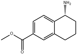 METHYL(5R)-5-AMINO-5,6,7,8-TETRAHYDRONAPHTHALENE-2-CARBOXYLATE 结构式