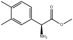 METHYL(2S)-2-AMINO-2-(3,4-DIMETHYLPHENYL)ACETATE 结构式