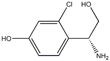 4-((1R)-1-AMINO-2-HYDROXYETHYL)-3-CHLOROPHENOL 结构式