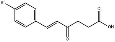 6-(4-bromophenyl)-4-oxohex-5-enoic acid 结构式
