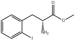 L-2-碘苯丙氨酸甲酯 结构式