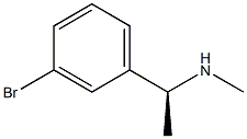 [(1S)-1-(3-BROMOPHENYL)ETHYL](METHYL)AMINE 结构式