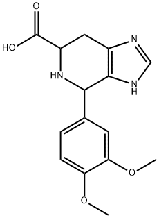4-(3,4-dimethoxyphenyl)-3H,4H,5H,6H,7H-imidazo[4,5-c]pyridine-6-carboxylic acid 结构式