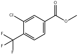 3-氯-4-三氟甲基苯甲酸甲酯 结构式