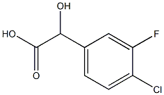 2-(4-氯-3-氟苯基)-2-羟基乙酸 结构式