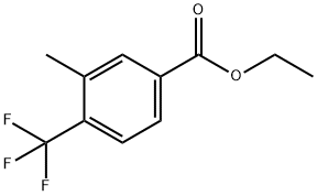 3-甲基-4-三氟甲基苯甲酸乙酯 结构式