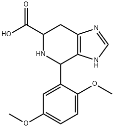 4-(2,5-dimethoxyphenyl)-3H,4H,5H,6H,7H-imidazo[4,5-c]pyridine-6-carboxylic acid 结构式