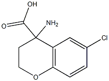 4-amino-6-chlorochroman-4-carboxylic acid 结构式