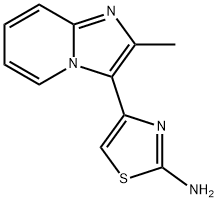 4-(2-甲基咪唑并[1,2-A]吡啶-3-基)-噻唑-2-胺 结构式