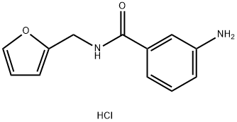 3-amino-N-(furan-2-ylmethyl)benzamide 结构式