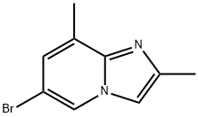 6-bromo-2,8-dimethylimidazo[1,2-a]pyridine 结构式