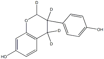 2,3,4,4-tetradeuterio-3-(4-hydroxyphenyl)-2H-chromen-7-ol 结构式