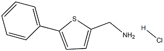 (5-苯基噻吩-2-基)甲胺盐酸 结构式