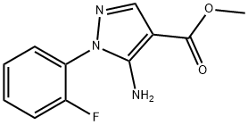methyl 5-amino-1-(2-fluorophenyl)-1H-pyrazole-4-carboxylate 结构式