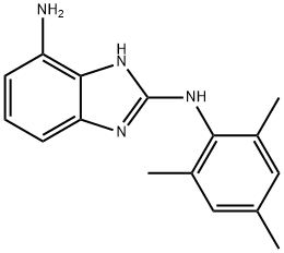 N2-MESITYL-1H-BENZO[D]IMIDAZOLE-2,7-DIAMINE 结构式