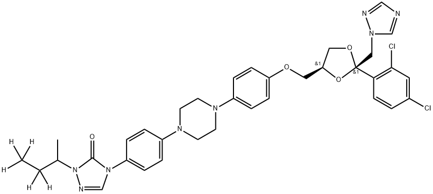 Itraconazole-D5 结构式