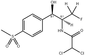 氟苯尼考-D3 结构式