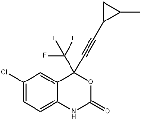 6-氯-4- [2-（2-甲基环丙基）乙炔基] -4-（三氟甲基）-1H-3,1-苯并恶嗪-2-酮 结构式
