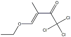 (E)-1,1,1-trichloro-4-ethoxy-3-methylbut-3-en-2-one 结构式