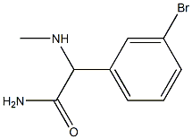 2-(3-溴苯基)-2-(甲氨基)乙酰胺 结构式