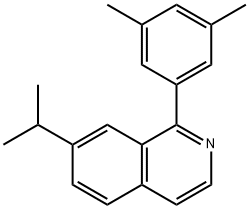 1-(3,5-二甲苯基)-7-(1-甲基乙基)异喹啉 结构式