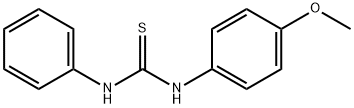 Thiourea,N-(4-methoxyphenyl)-N'-phenyl- 结构式