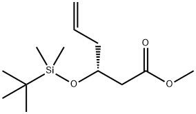 methyl (3R)-3-{[(tert-butyl)(dimethyl)silyl]oxy}hex-5-enoate 结构式